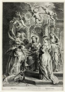 St. Ildefonso voor de Maagd door Hans Witdoeck
