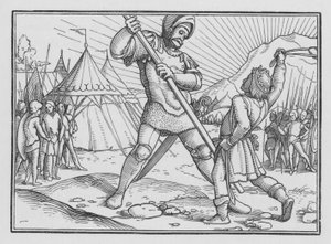 David doodt Goliath, 1 Samuel XVII, 49