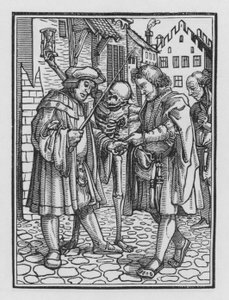 Holbeins Dodendans: De Advocaat door Hans after Holbein the Younger