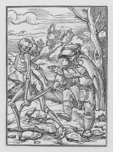 Holbeins Dodendans: De Blinde Man door Hans after Holbein the Younger