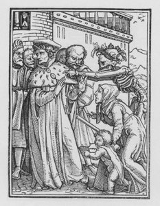 Holbeins Dodendans: De Hertog door Hans after Holbein the Younger