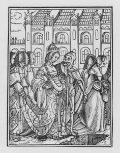Holbeins Dodendans: De Keizerin door Hans after Holbein the Younger