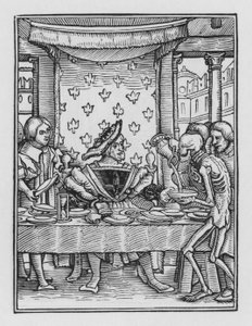 Holbeins Dodendans: De Koning door Hans after Holbein the Younger