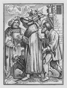 Holbeins Dodendans: De Magistraat door Hans after Holbein the Younger