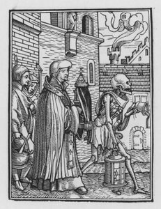 Holbeins Dodendans: De Priester door Hans after Holbein the Younger