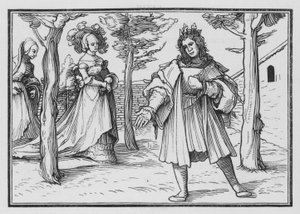 De Liefde van de Kerk voor Christus door Hans after Holbein the Younger