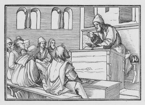 De Profetie van Amos door Hans after Holbein the Younger