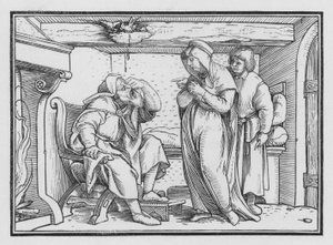 Tobit Wordt Blind door Hans after Holbein the Younger