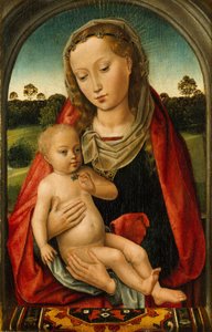 Maagd en Kind, c.1487 door Hans after Memling