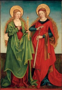 De heiligen Genoveva en Lucia door Hans und Jakob Strüb