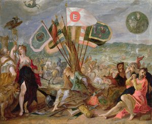 Allegorie van de Turkse Oorlogen: De Slag bij Hermannstadt