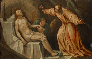 Rouw om Christus door Hans von Aachen