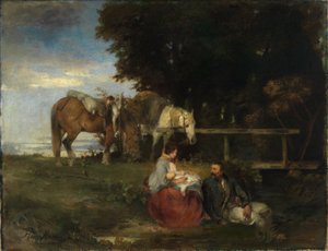 Rust aan de rand van het bos door Hans von Marées