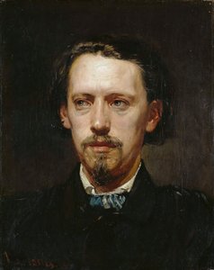 Portret van Heinrich Anton Heger 1832-1888, 1861 door Hans von Marées