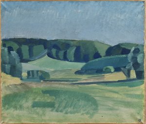 Landschap nabij Bistrup door Harald Giersing