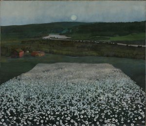 Bloemenweide in het Noorden door Harald Oscar Sohlberg