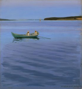 Boottocht op idyllisch meer door Harald Slott Moller