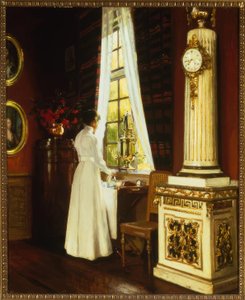 H. Slott-Møller, Ochtendkoffie / Schilderij, 1914 door Harald Slott Moller
