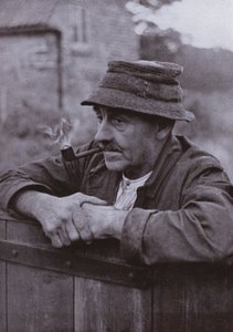 Drie tekeningen op de oude wortel door Harold Burdekin