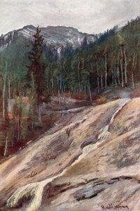 Heet zwavelbad, Banff door Harold Copping