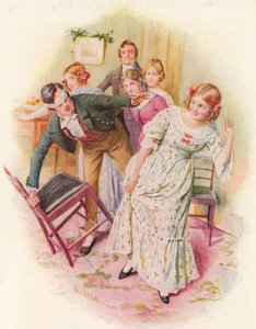 Illustratie voor Een Kerstlied door Charles Dickens door Harold Copping