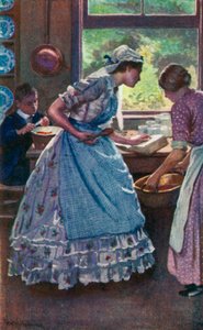 Illustratie voor Goede Vrouwen door Louisa M. Alcott door Harold Copping