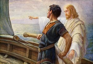 Zonsopgang van het leven, Christus aan het roer