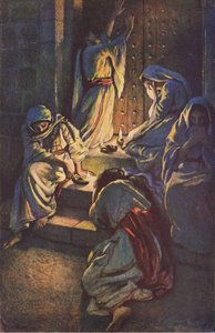 De dwaze maagden, illustratie uit Harold Copping Pictures: The Crown Series, ca. 1920 door Harold Copping