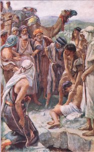 De verkoop van Jozef, illustratie uit Pictures That Teach The Crown Series, 1920