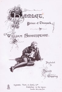 Titelpagina ontwerp, illustratie uit Hamlet
