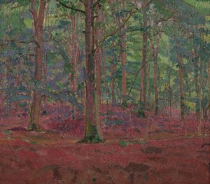 Een beukenbos door Harold Gilman