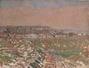 Dieppe vanuit het westen, 1910-1911 door Harold Gilman