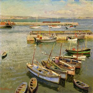 Boten, Newlyn Haven door Harold Harvey