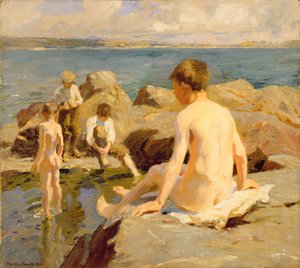 Op de rotsen bij Newlyn