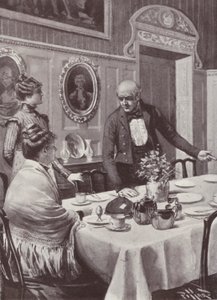 Illustratie voor Vanity Fair door William Makepeace Thackeray door Harold Hume Piffard