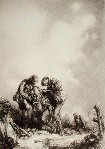 Brancarddragers door Harold James Mowat