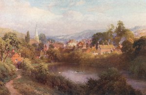 Godalming, Een Deel van de Oude Stad door Harold Sutton Palmer