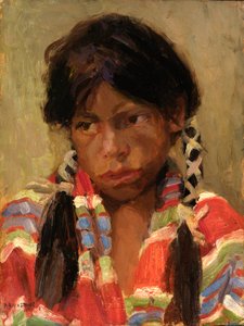 Indian Boy (Joe Archelita) door Harriet Blackstone