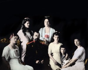 Portret van de Russische keizerlijke familie. Fotografie rond 1910-1915. door Harris & Ewing