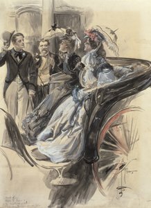 Koetstocht, 1904 door Harrison Fisher