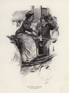 Personages Jane Cable en Graydon uit de roman Jane Cable, door George Barr McCutcheon door Harrison Fisher