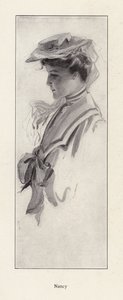 Portret van een vrouw genaamd Nancy door Harrison Fisher