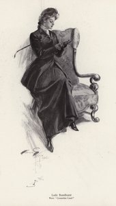 Het personage Lady Bazelhurst uit de roman, Cowardice Court, door George Barr McCutcheon (litho) door Harrison Fisher