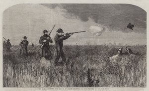 Zijne Koninklijke Hoogheid de Prins van Wales schietend op de Prairies van het Verre Westen door Harrison William Weir
