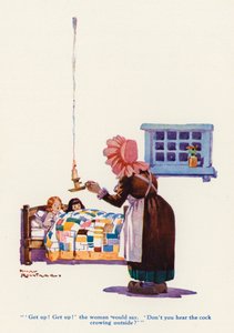 De Weduwe en haar Kleine Meisjes door Harry Rountree