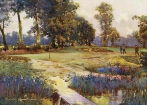 Golfbanen: Romford, de zesde green