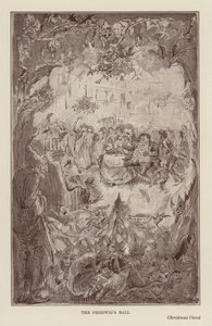 Kerstboeken van Charles Dickens: Christmas Carol door Harry (after) Furniss