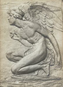 Het verhaal van Psyche: Cupido (verzilverd brons) door Harry Bates