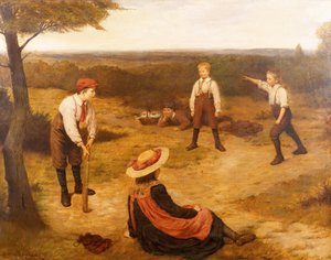Het Spel van Cricket door Harry Brooker