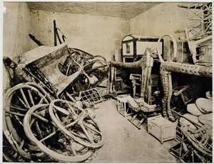 Uitzicht op de voorhal van het Graf van Toetanchamon kijkend naar het zuiden, Vallei der Koningen, november 1922